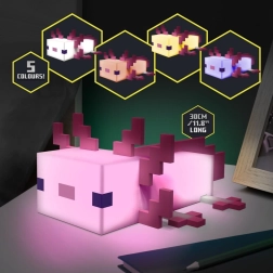 Lámpara de mesa Minecraft Axolotl