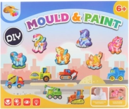 Fabricación y pintado de medios de transporte – kit creativo de yeso para niños 6+