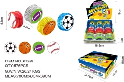 Yo-yo pelota deportiva con efectos de luz 5,5 cm