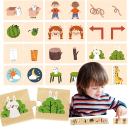 Puzzle de madera con imágenes opuestas VIGA