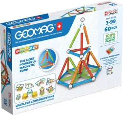 Juego de construcción magnético Supercolor RE 60 piezas Geomag