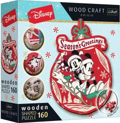 Puzzle de madera Aventura navideña MICKEY y MINNIE 160 piezas