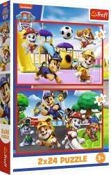 Puzle 2×24 Psí den zábavy – PAW PATROL de Trefl