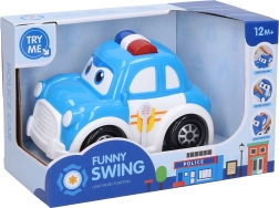 Coche de policía con efectos 15 cm