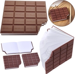 Bloc de notas Chocolate Aromático Marrón Sin Líneas