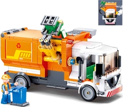 Sluban Town camión de basura set de construcción