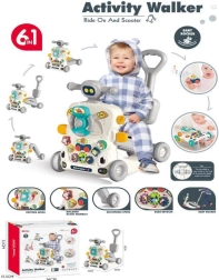 Andador, coche empujable y mesa interactiva MOTOR 3 en 1