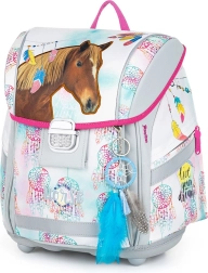 Mochila escolar Premium Light con motivo de caballos