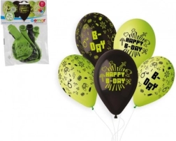 Globos inflables con estampado de Minecraft 33 cm, 5 uds