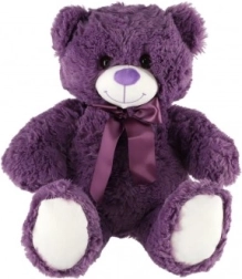 Osito de peluche con lazo 50 cm – morado