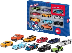 Set de regalo Siku de 10 cochecitos deportivos