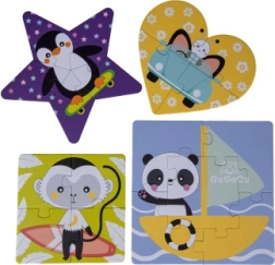 Gagagu set de rompecabezas geométricos para niños 2–6 piezas