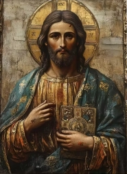 Pintura con diamantes Jesucristo 30 × 40 cm
