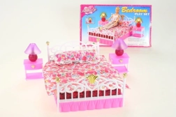 Dormitorio para muñecas Glorie con lámparas luminosas