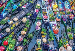 Puzzle MAGNOLIA Mercado flotante 1000 piezas