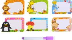 Pizarra borrable con rotulador