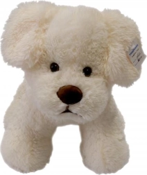 Perrito de peluche color crema