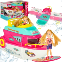 Barco para muñecas Yacht Dash con accesorios