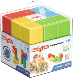 Cubos magnéticos GEOMAG Magicube Color Recycled Crystal – 24 piezas