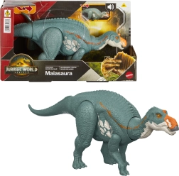 Figura de dinosaurio Maiasaura JURASSIC WORLD Rebirth Wild Roar con sonido 31,5 cm