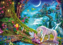 Puzle Unicornio y Hada de 1000 piezas