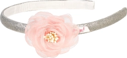Diadema para el cabello con rosa de tul