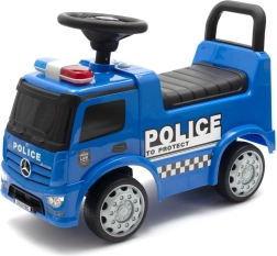 Correpasillos infantil policial MERCEDES Baby Mix con sonidos – azul