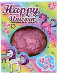 Set de excavación de unicornio que brilla en la oscuridad