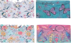 Carpeta de plástico con cierre a presión A7, mix de motivos