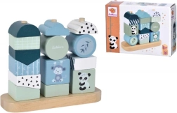 Juego apilable de panda – puzle de madera, 15 piezas
