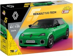 Cobi Renault 5 e-tech electric modelo verde de bloques