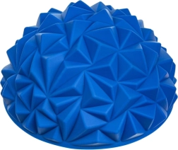 Semiesfera sensorial azul para masaje – textura de diamante