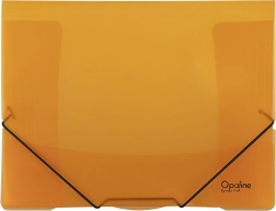 Carpeta con goma opalina naranja A4