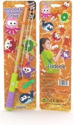 Juego de pesca de madera – Naranja
