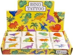 Tatuajes temporales de dinosaurios – set de 12 diseños