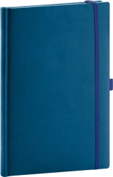 Elegante cuaderno punteado en color azul