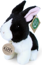 Conejo de peluche blanco‑negro 16 cm eco‑friendly RAPPA