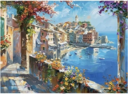 Puzzle Pueblecito mediterráneo 1000 piezas