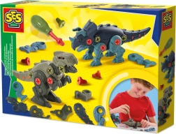 Kit de construcción de dinosaurios: monta tu T‑rex y Triceratops