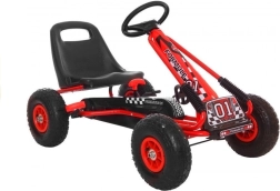 Kart a pedales A-15 con ruedas inflables – Roja