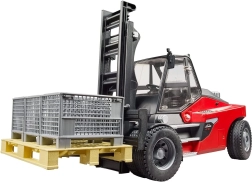 Carretilla elevadora Bruder LINDE HT160D con palé y 3 cajas