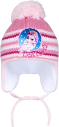 Gorro infantil de invierno New Baby Lisa rosa claro 3–4 años