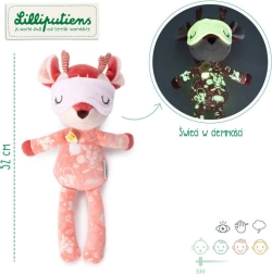 Lilliputiens peluche para dormir cervatilla Stella con elementos luminosos 6m+