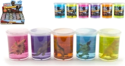 Slime con dinosaurio 80 g - 1 unidad