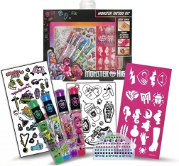 Monster High set de tatuajes con geles brillantes y pegatinas