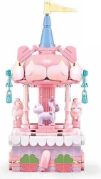 Carrusel pastel Sluban con gatito – set de construcción