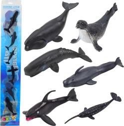 Set de figuras de mamíferos marinos