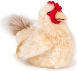 Gallina de peluche sentada 23 cm