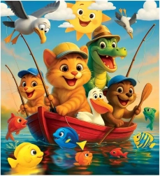 Puzle de madera Pesca WOODEN CITY (20 piezas)