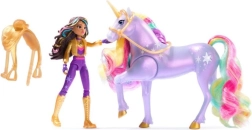 Academia de unicornios – muñeca Sophia y unicornio Wildstar con magia luminosa